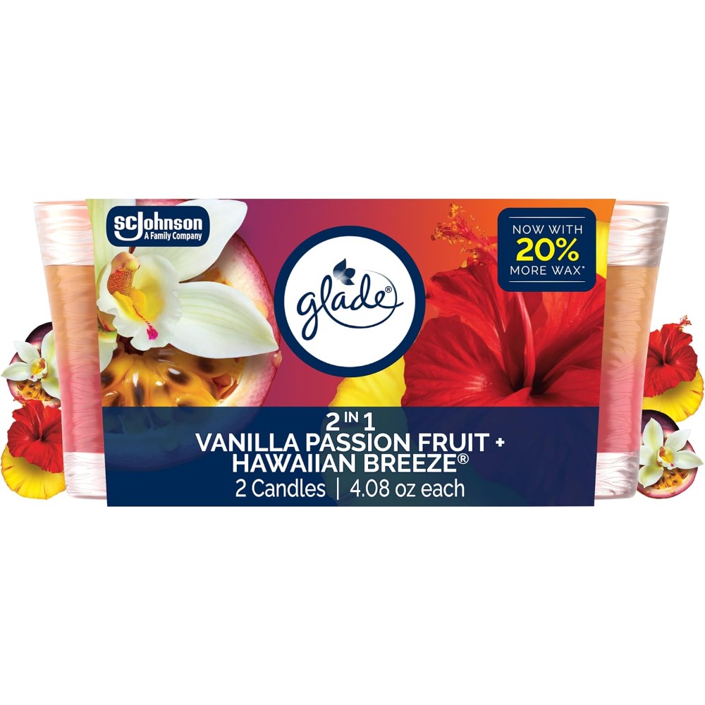 Home Fragrance Vanilla Scented Candle - 2 in 1 Scented Candle Jar