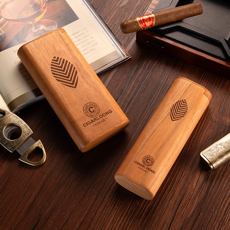 Home Fragrance Maple Walnut - Cedar Wood Cigar Case Humidor Box