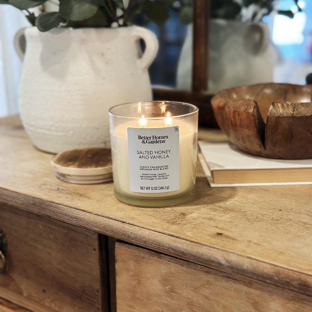 Home Fragrance Vanilla Scented Candle - Scented Ombre Jar Candle with Two