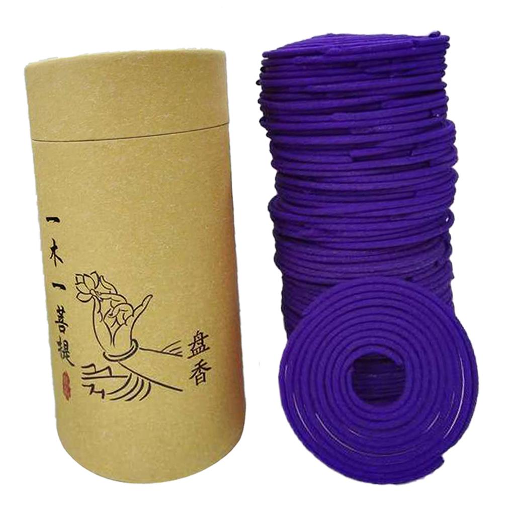 Home Fragrance Gift Box - 120X Natural Incense Coil Spiral Stick