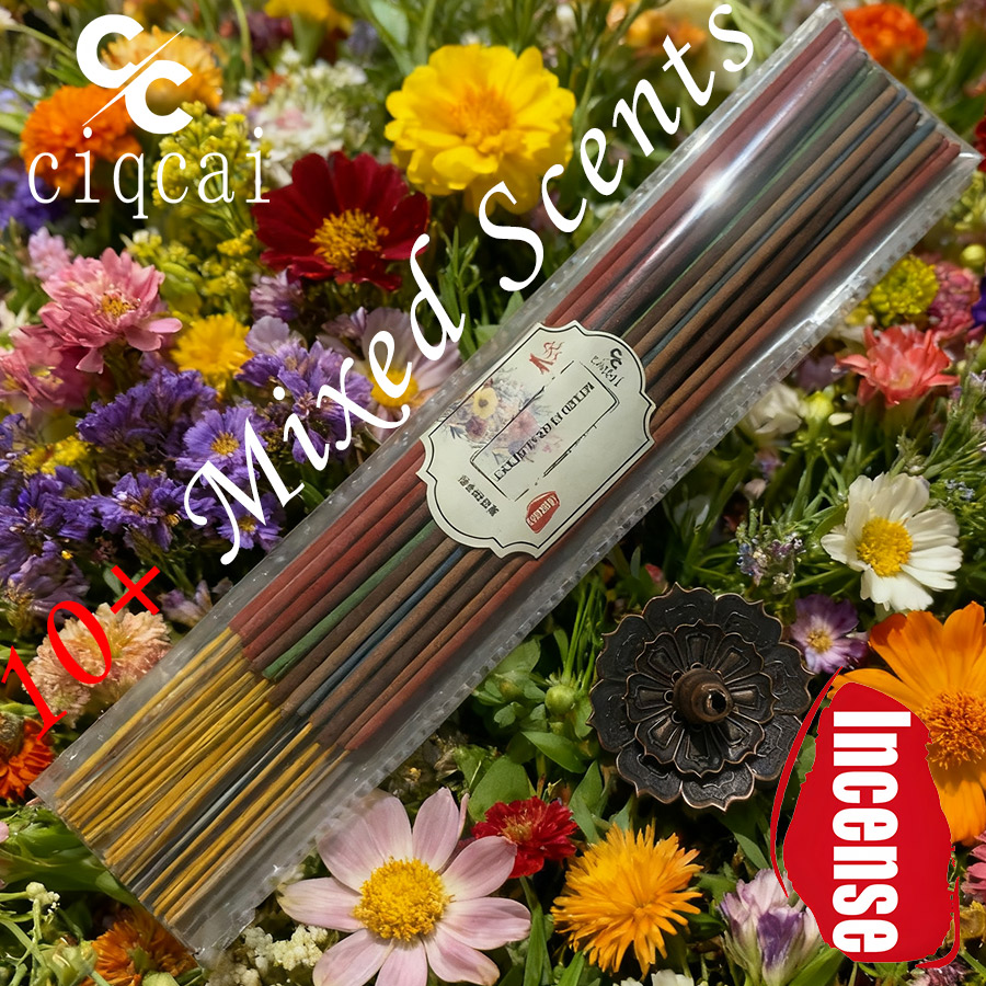 Home Fragrance Vanilla Scented Candle - Mixed-Flavor High-Quality Incense Sticks, 25.5cm Extended