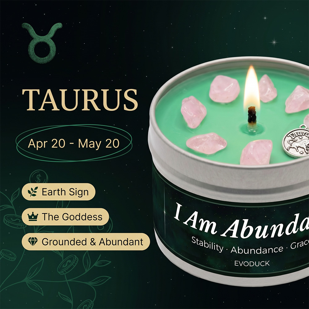 Aurus Zodiac Scented Candle, B - Home Fragrance Vanilla Scented Candle 评论和价格