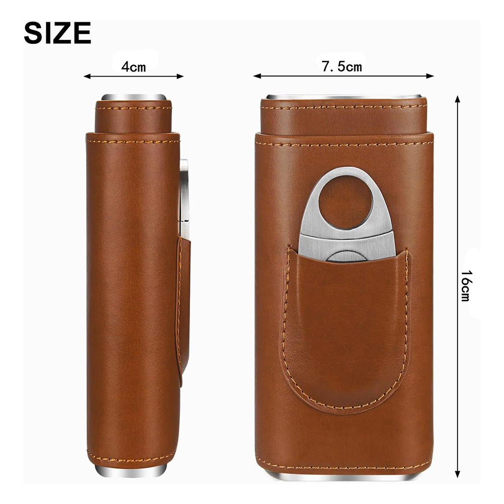 Cigar Case Travel Humidor Kit  - Home Fragrance Maple Walnut 评论和价格