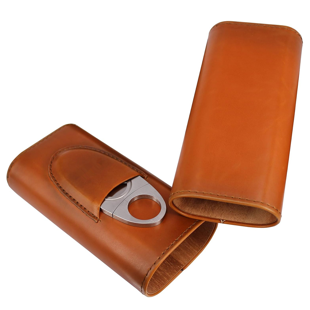 Cigar Case Travel Humidor Kit  - Home Fragrance Maple Walnut 评论和价格
