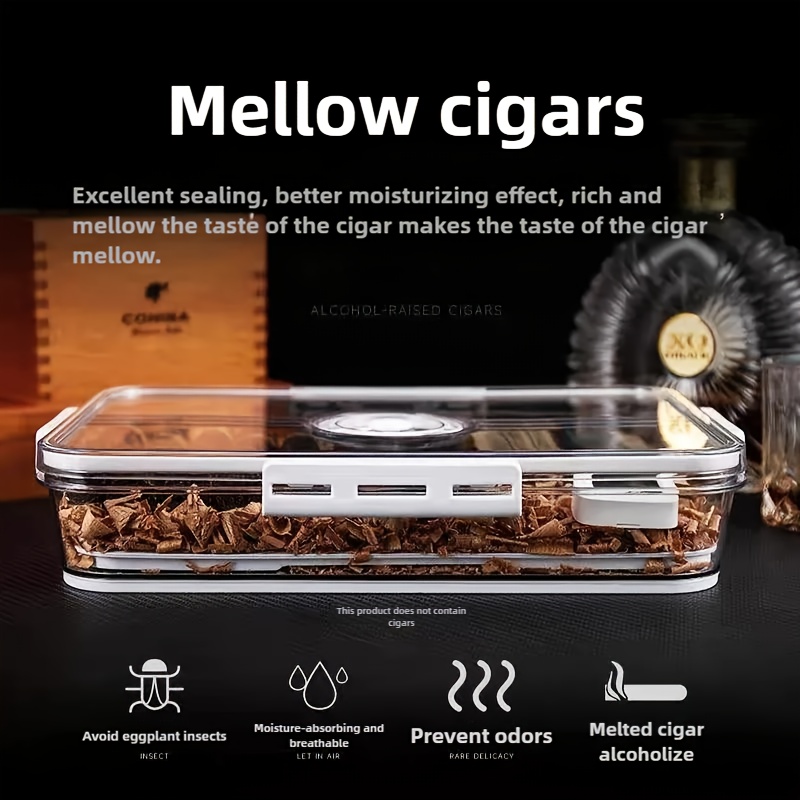 Cigar Humidor with Transparent - Home Fragrance Maple Walnut 评论和价格