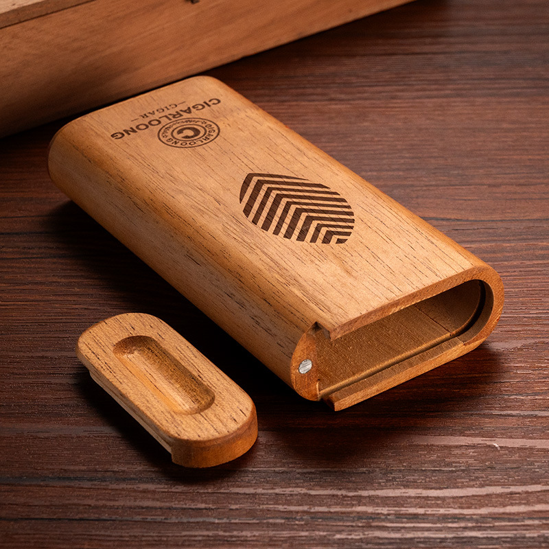 Cedar Wood Cigar Case Humidor  - Home Fragrance Maple Walnut 评论和价格