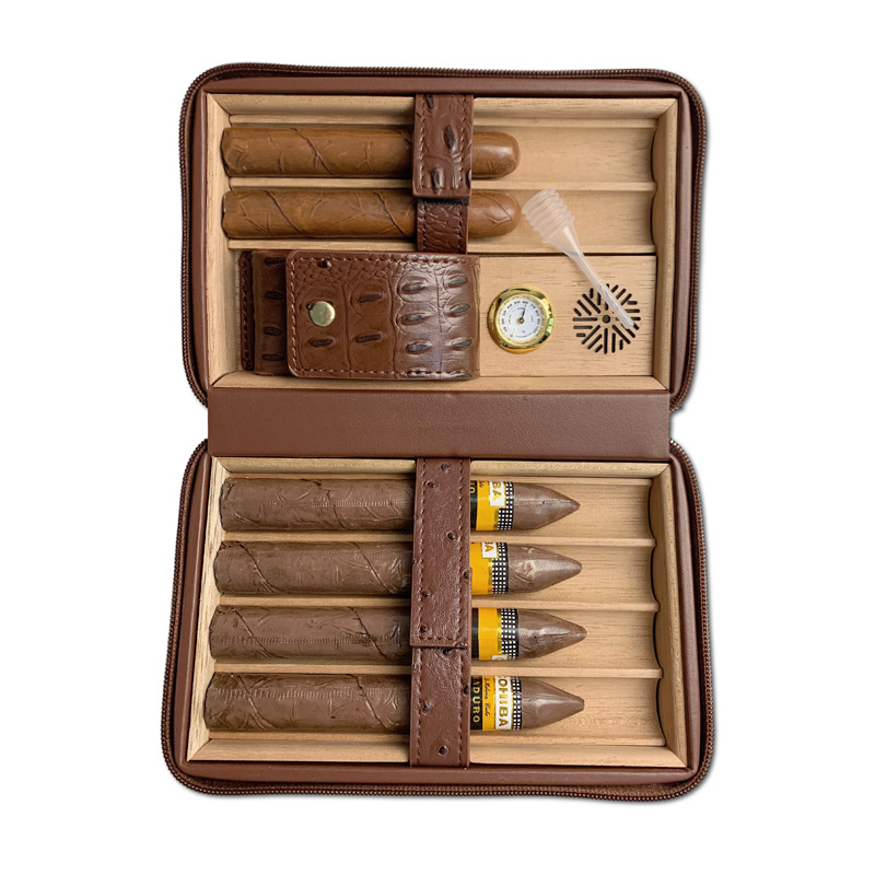 Cedar Wood Cigar Humidor Box w - Home Fragrance Maple Walnut 评论和价格