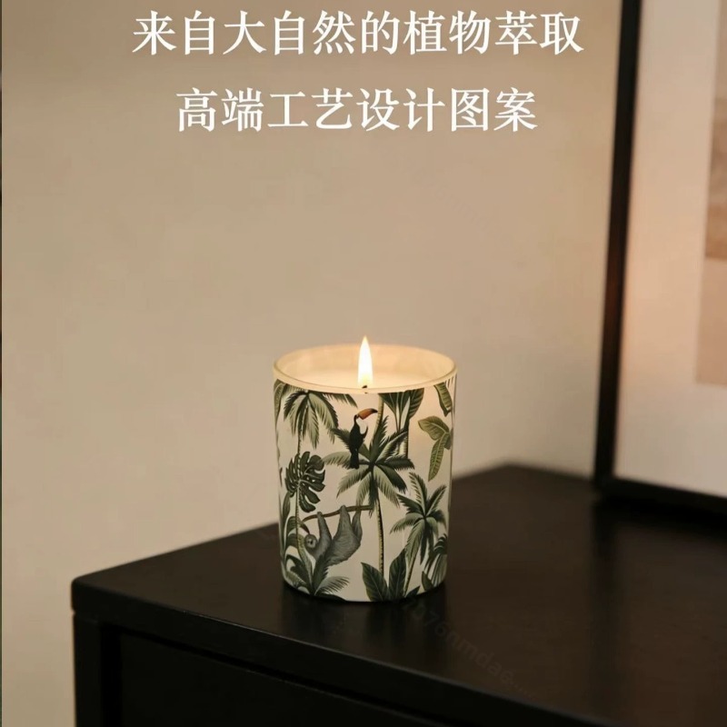 Glass Jar Soy Wax Scented Cand - Home Fragrance Gift Box 评论和价格