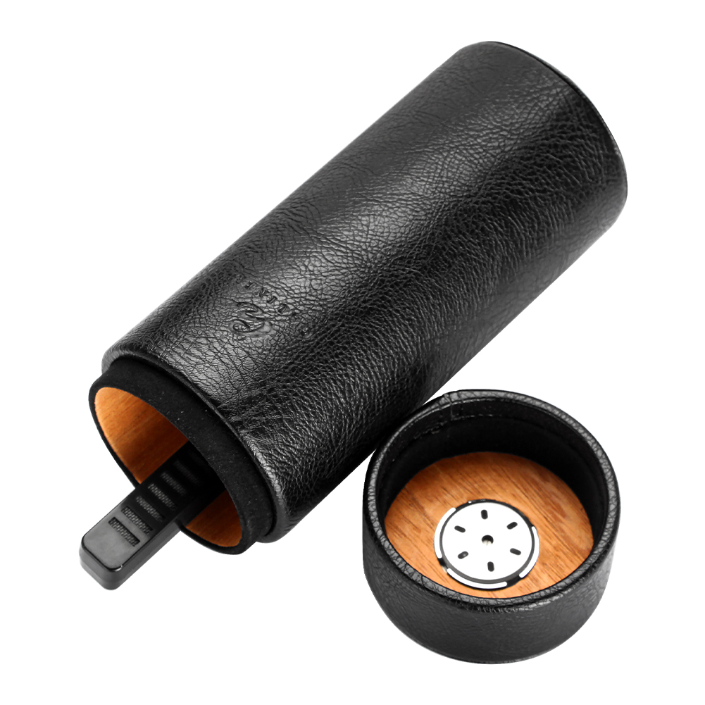 Leather Cigar Tube Jar Portabl - Home Fragrance Maple Walnut 评论和价格