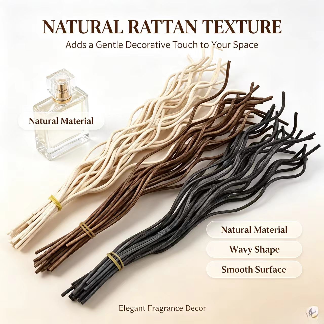 20Pcs Long Wavy Rattan Reed Di - Home Fragrance Verbena 评论和价格