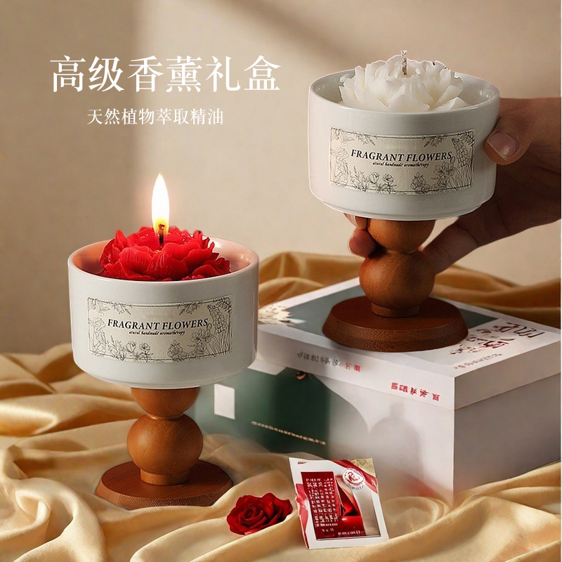 High-end Camellia Scented Cand - Home Fragrance Gift Box 评论和价格